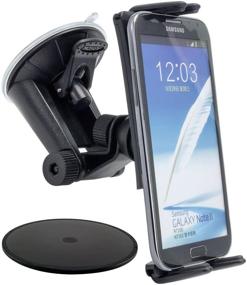 img 3 attached to 📱 ARKON Windshield Dash Car Mount Holder for Samsung Galaxy S10 S9 S8 & Note 9 8 5 - Secure and Convenient Black Retail Edition (SGN217)