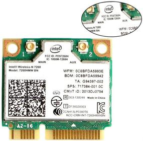 img 3 attached to Intel Dual Band Wireless- MQUPIN Intel 7260.HMW - AC 7260 Network Adapter & Bluetooth 4.0 | 802.11 b/a/g/n/ac Card (1 Pack)