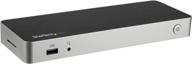 💻 startech.com usb c dock: dual monitor hdmi & displayport 4k 30hz - thunderbolt 3 compatible logo