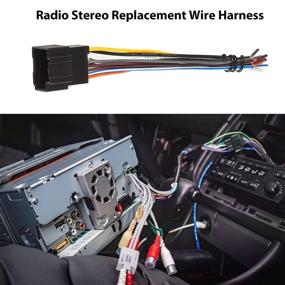 img 3 attached to 🔌 RED WOLF Car Radio Stereo Wiring Harness Kit Compatible with 2006-2017 Chevy GMC Sierra Savana Buick - Male + Female Connectors Included