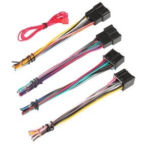 img 1 attached to 🔌 RED WOLF Car Radio Stereo Wiring Harness Kit Compatible with 2006-2017 Chevy GMC Sierra Savana Buick - Male + Female Connectors Included