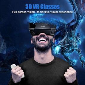 img 2 attached to 👓 VR Headset Virtual Reality 3D Glasses Set with Gamepad - Adjustable VR Goggles Support 7 Inches