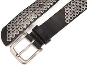 img 1 attached to Womens Casual Studded Leather Grommets