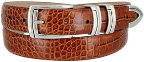img 4 attached to Italian Men's Designer Accessories and Belts - Crafted with Genuine Calfskin Leather