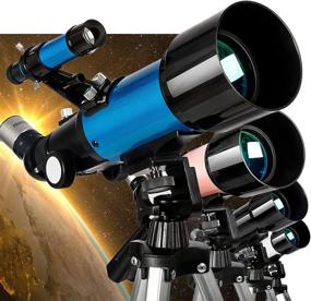 img 3 attached to 🔭 FREE SOLDIER Professional Astronomy Telescope for Beginners - 70mm Aperture, 400mm Focal Length, and Smartphone Adapter - Ideal for Adults and Kids - Blue