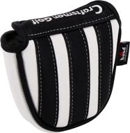 🏌️ craftsman golf black/white striped mallet putter headcover - square putter cover for odyssey pgx & taylormade logo