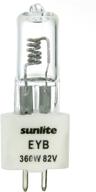 sunlite eyb 360w/t3.5/82v/cl/g5.3: 360w 🌞 bi-pin stage & studio bulb, clear logo