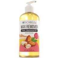 🧴 tachibelle wax residue remover 16 oz - almond oil enriched post-depilation oil for skin - removes wax off & oil (made in usa) logo