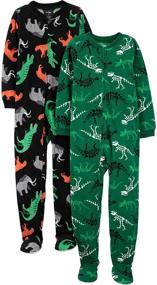 img 4 attached to Comfortable Loose Fit Pajamas: Simple Joys Carters Boys' Sleepwear & Robes Collection