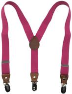 stylish and comfortable elastic adjustable 1 inch y back clip suspenders for boys and girls - available in vibrant multi colors logo