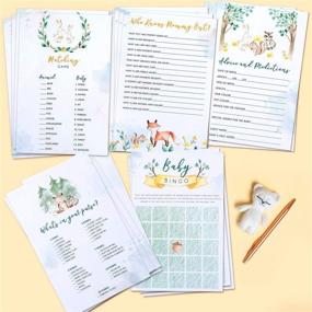 img 3 attached to 🎉 Enchanting Woodland Themed Baby Shower Games Pack: Bingo, Matching Game, How Well do You Know Mommy?, Advice and Predictions, What's in Your Purse? 250 Pieces Total, including Decorations