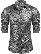 🌸 coofandy floral luxury design shirts: elevate your style with men's clothing logo