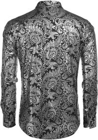 img 1 attached to 🌸 COOFANDY Floral Luxury Design Shirts: Elevate Your Style with Men's Clothing