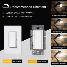 img 1 attached to CRLight Daylight Equivalent Dimmable Bathroom: Illuminating Your Space with Effortless Control
