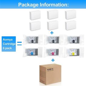 img 2 attached to 🖨️ Aomya Compatible Canon PFI-102 Ink Cartridge for ImagePrograf iPF500 510 600 605 610 650 655 700 710 720 750 755 760 765 - 6 Pack (130ML, 2MBK, BK, C, M, Y)