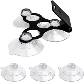 img 2 attached to 📱 YiePhiot Windshield Suction Cup Mount Holder: Perfect Fit for Cobra Radar Detectors - Compatible with Cobra RAD 450, 8-Band, ESD-6100, ESD-7000, XRS-9300, PRO-9780 and More (Bracket & 6 Suction Cups)