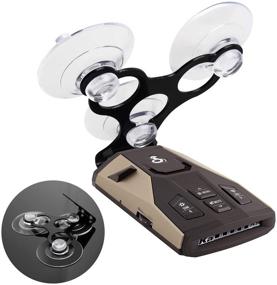 img 3 attached to 📱 YiePhiot Windshield Suction Cup Mount Holder: Perfect Fit for Cobra Radar Detectors - Compatible with Cobra RAD 450, 8-Band, ESD-6100, ESD-7000, XRS-9300, PRO-9780 and More (Bracket & 6 Suction Cups)