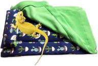 🦎 cozy bearded dragon bed set: comfy pillow, blanket, and warm sleeping bag for bearded dragon, leopard gecko, and lizard logo