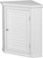 🚽 white glancy detachable bathroom cabinet by teamson home logo