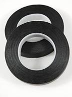 2 pack black flower tape stem wrap gum paste 1/2 x 30 yards 180 ft: enhance your floral crafts with crafting eguide bundle logo