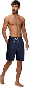 img 2 attached to 🩳 SILKWORLD Men's Quick Dry Swim Shorts - Sports Trunks with Mesh Lining - Swimwear for Enhanced Performance