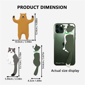 img 2 attached to 3Pcs Kids Wall Hooks Adhesive-Cute Animal Decorative Wall Hooks-Reusable Waterproof Hooks For Hanging Towel，Keys，Hat And More In Bathroom Bedroom Nursery Kitchen (Brown Bear Cat Black Dog)