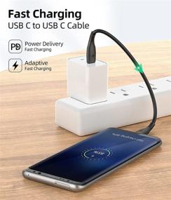 img 2 attached to 0,5FT 3Pack USB Type C кабель: Быстрая зарядка кабелей для Samsung Galaxy, iPad Pro, Power Bank и многих других устройств!