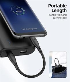 img 3 attached to 0,5FT 3Pack USB Type C кабель: Быстрая зарядка кабелей для Samsung Galaxy, iPad Pro, Power Bank и многих других устройств!