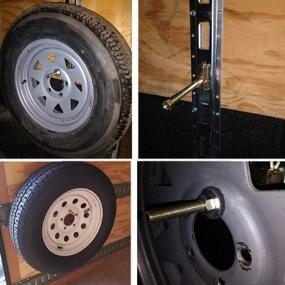 img 3 attached to E-Track Tire Trailer Mount: Ideal for Enclosed Trailers, Wall Trucks, Semis, Garages, and Motorcycle Shelf by Hydraker
