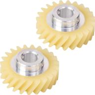 🔧 ultra durable w10112253 mixer worm gear replacement part - fits whirlpool & kitchenaid mixers - pack of 2 logo