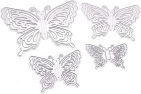 img 2 attached to 🦋 KSCRAFT Elegant Layering Butterflies Metal Cutting Dies Stencils - Perfect for DIY Scrapbooking, Photo Album Decor, and Embossing on DIY Paper Cards