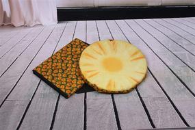 img 4 attached to Креативный складной кресло-табуретка «Складывающийся ананас»