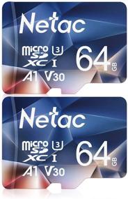 img 4 attached to 📸 Netac Micro SD Card 64GB 2 Packs: Высокоскоростные карты памяти со скоростью до 100 Мб/с, UHS-1, Класс 10, SDXC, EXFAT, V30, A1, 4K, UHD, FHD.