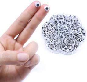 img 2 attached to 700 Pieces of Googly Wiggle Eyes - Assorted Sizes 4/5/6/7/10/12/108mm - Self-Adhesive DIY Scrapbooking Crafts Accessories