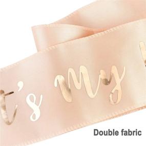 img 3 attached to Rose Gold Birthday Sash - My Birthday Satin Sash - Birthday Gifts and Accessories - Bday Party Favors and Supplies - Decoration for Women and Girls - 16th, 18th, 21st, 22nd, 30th, 40th Birthday