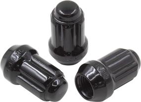 img 2 attached to 🔧 Black 14x1.5 Spline Lug Nuts - Pack of 20, 1.50" Long, Small Diameter, Closed End Cone Seat Acorn, 6 Spline with Key (M14x1.50 Spline)