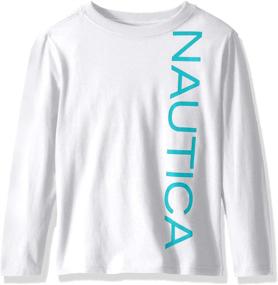 img 1 attached to Nautica Little Sleeve Graphic Print Boys' Clothing for Tops, Tees & Shirts