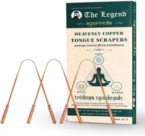 img 4 attached to 💫 The Ultimate Ayurvedic Copper Tongue Cleaner Trio: Heavenly Pack of 3, Metal Scraper, Handmade