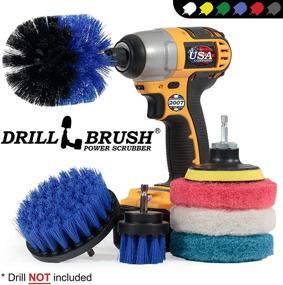 img 1 attached to 🧽 Cleaning Supplies - Drillbrush: The Ultimate Drill Attachment Kit for Powerful, Cordless Scrubbing