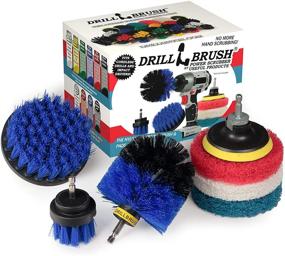 img 4 attached to 🧽 Cleaning Supplies - Drillbrush: The Ultimate Drill Attachment Kit for Powerful, Cordless Scrubbing