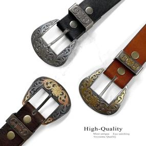 img 1 attached to Cowgirl Western Embossed Genuine Leather Women's Accessories