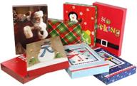 🎁 3-count packs of christmas print shirt gift boxes logo