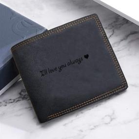 img 2 attached to Personalized Boyfriend Husband Valentines Anniversary Men's Accessories