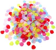 honbay 100g 15x14mm frosted acrylic petals - assorted colors for jewelry making, diy crafts, or home decor logo