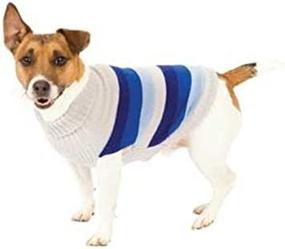 img 4 attached to 🐶 Extra Large Blue Stripe Dog Sweater - Fashion Pet's Best-In