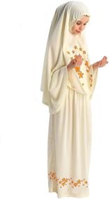 img 3 attached to LAZWARD Muslim Girl-Prayer Long Dress Hijab: Perfect Prayer Attire for Girls Age 6-13