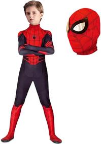 img 4 attached to Unleash Your Superpowers with TIDAXU Superhero Bodysuit Halloween Jumpsuit!