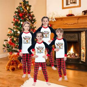 img 1 attached to 👨 Boys' Clothing: Family Matching Christmas Pajamas and Sleepwear Sets