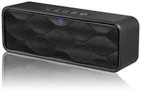 img 3 attached to MANCASSY N7 Wireless Bluetooth Speaker - Blue, Outdoor Portable Stereo Speaker with HD Audio, Enhanced Bass, Dual Driver Speakerphone, FM Radio & TF Card Slot