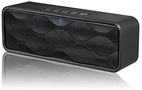 img 2 attached to MANCASSY N7 Wireless Bluetooth Speaker - Blue, Outdoor Portable Stereo Speaker with HD Audio, Enhanced Bass, Dual Driver Speakerphone, FM Radio & TF Card Slot